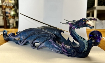 Incense Holder Dragon w/Sphere